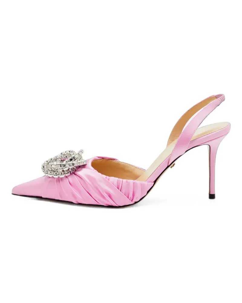 Mach & Mach Galaxy GG Slingback-Pumps mit Kristallen - Rosa Rosa