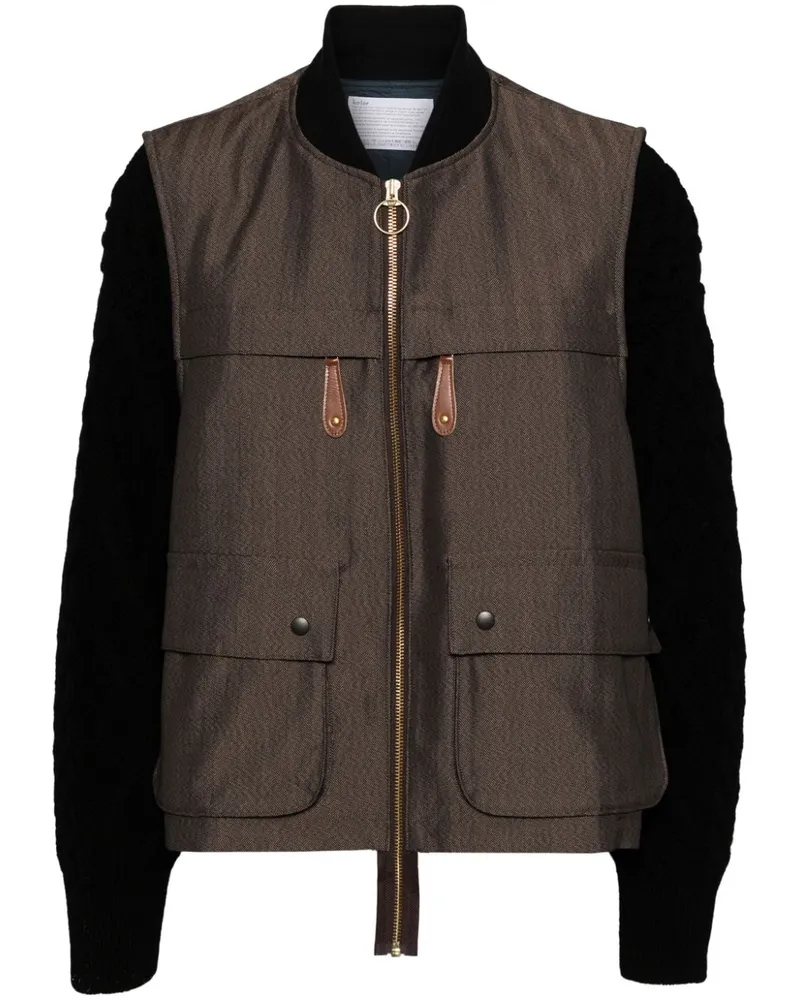 kolor Jacke im Layering-Look - Braun Braun