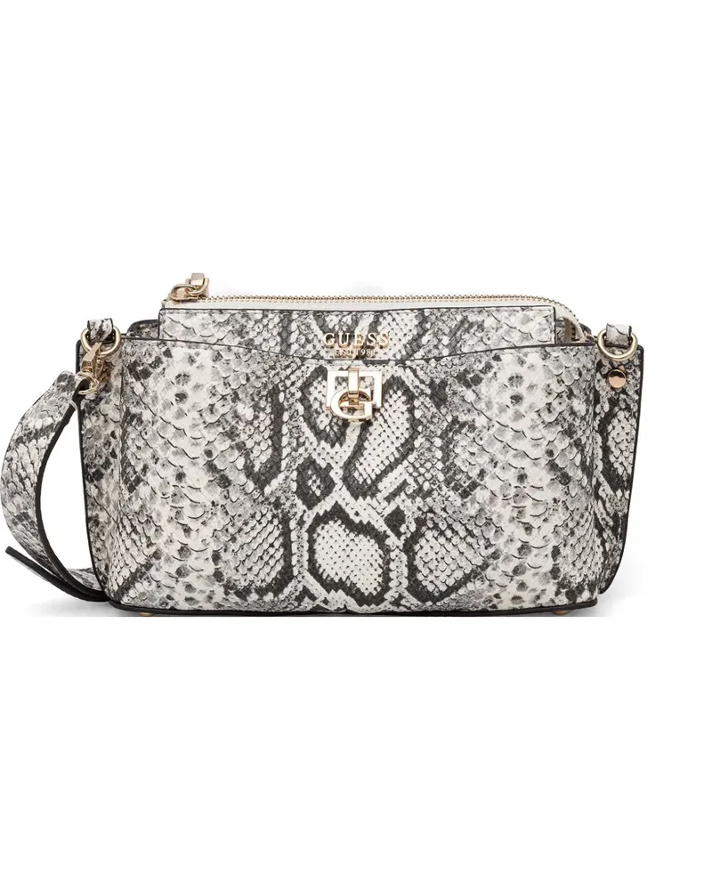 Guess mini Bianca snakeskin-effect crossbody bag - Nude Nude