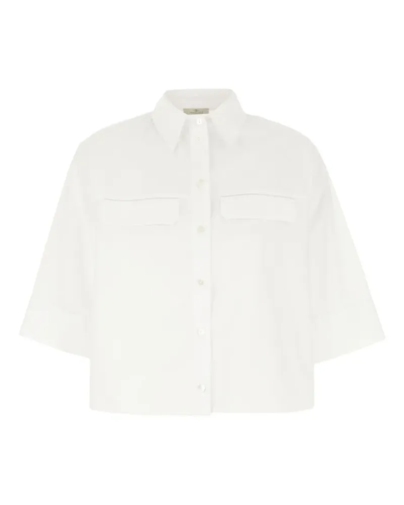 PANICALE Cashmere buttoned shirt - Weiß Weiß