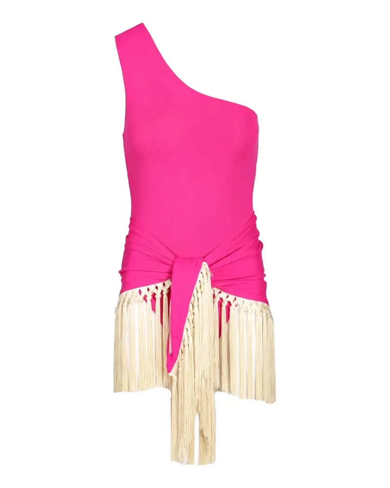 Taller Marmo Yacare Badeanzug mit Fransen - Rosa Rosa