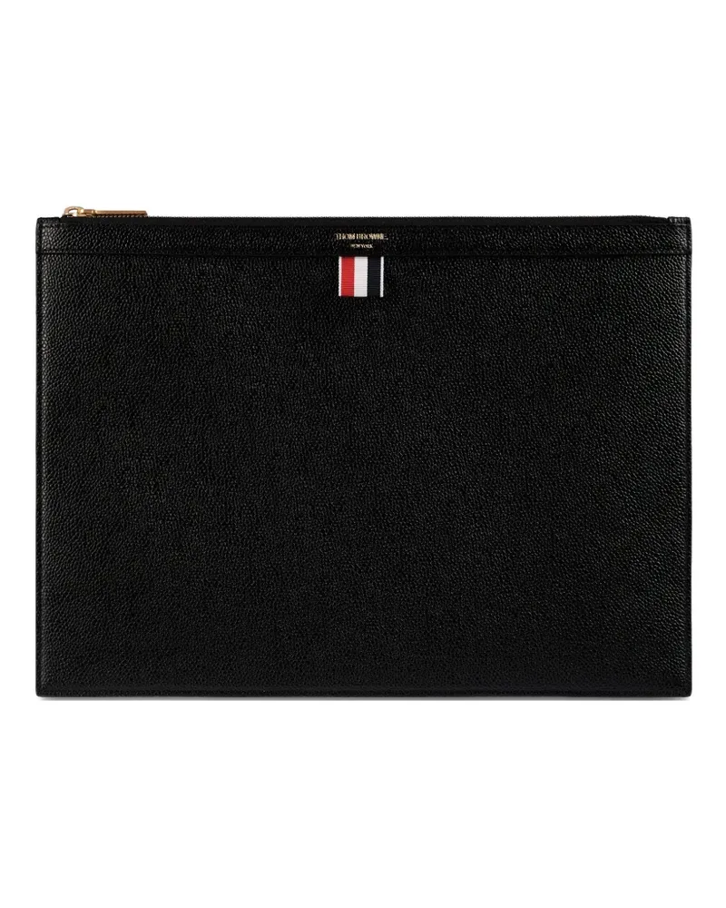 Thom Browne Clutch mit Logo-Detail - Schwarz Schwarz