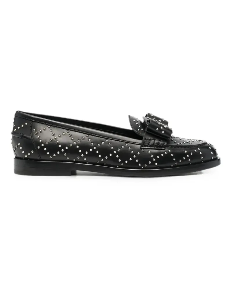 Ferragamo Loafer mit Nieten - Schwarz Schwarz