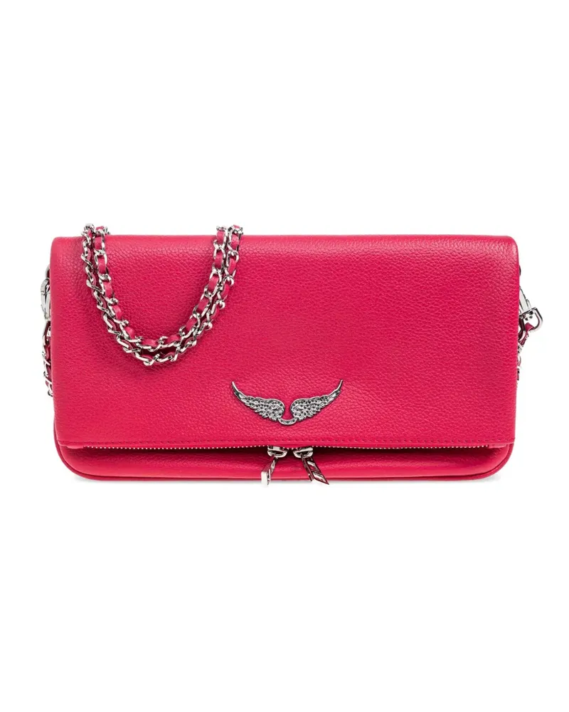 Zadig & Voltaire Rock leather shoulder bag - Rosa Rosa