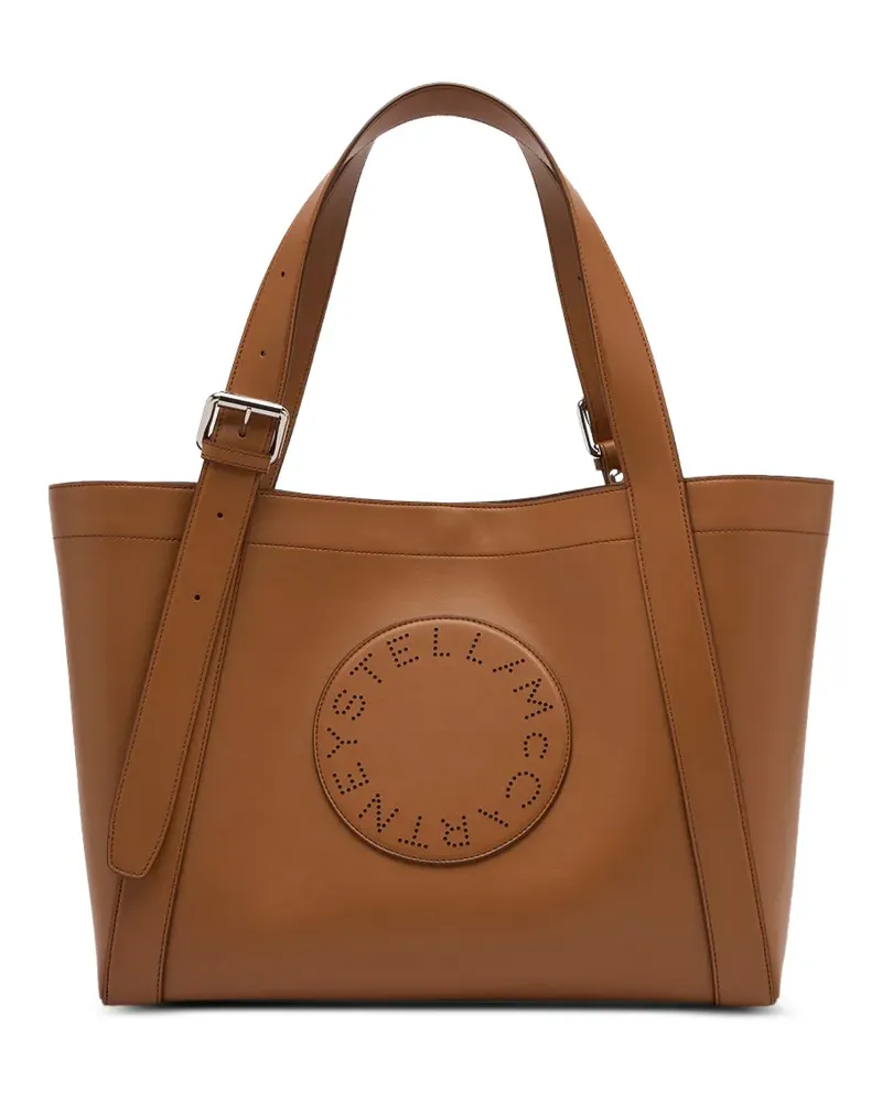 Stella McCartney perforated-logo tote bag - Braun Braun