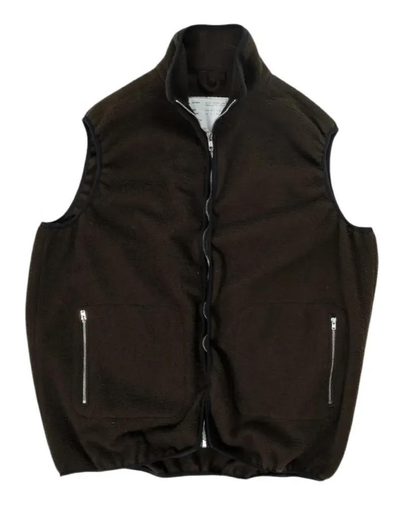 Camiel Fortgens fleece zip-up gilet - Grün Grün