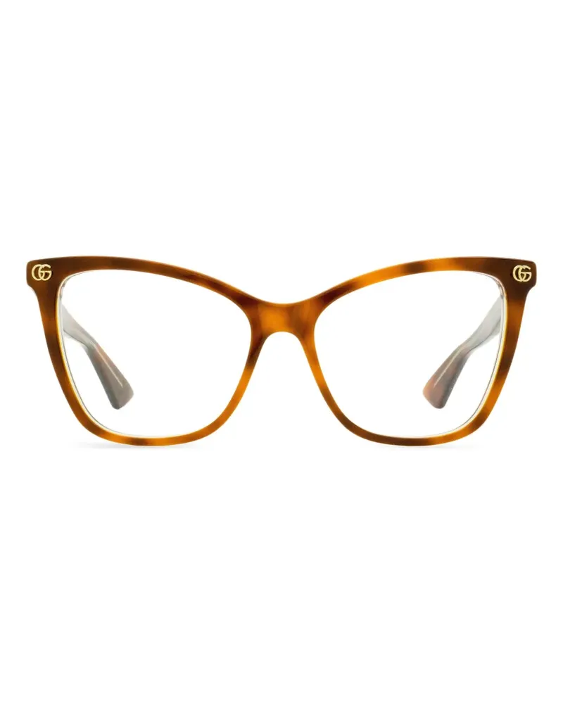 Gucci Brille im Butterfly-Design - Braun Braun
