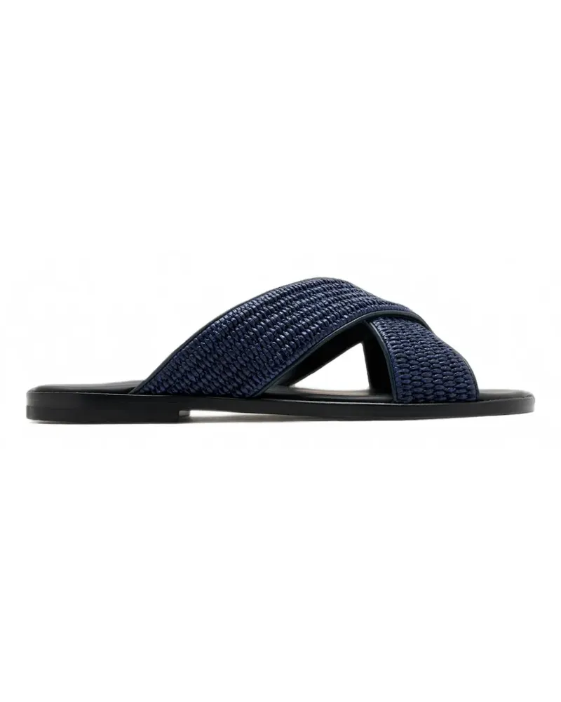 Manolo Blahnik Otawi crossover-strap sandals - Blau Blau