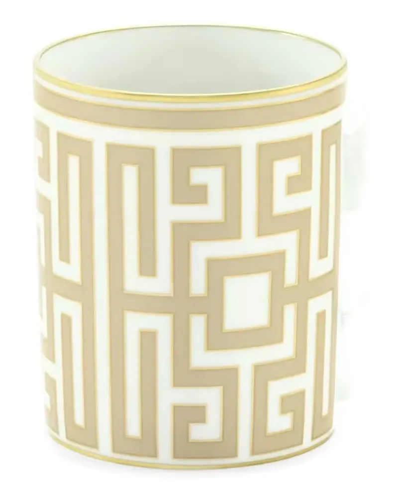 Ginori 1735 Labirinto geometric-print mug - Weiß Weiß