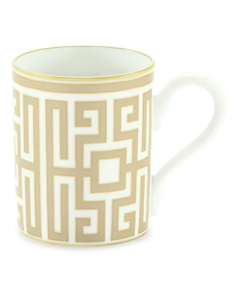 Ginori 1735 Labirinto geometric-print mug - Weiß Weiß