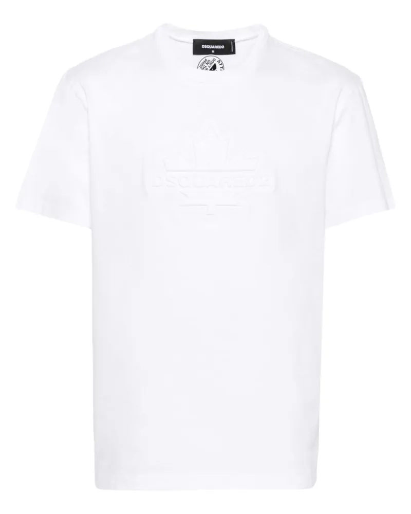 Dsquared2 Leaf Skater T-Shirt - Weiß Weiß