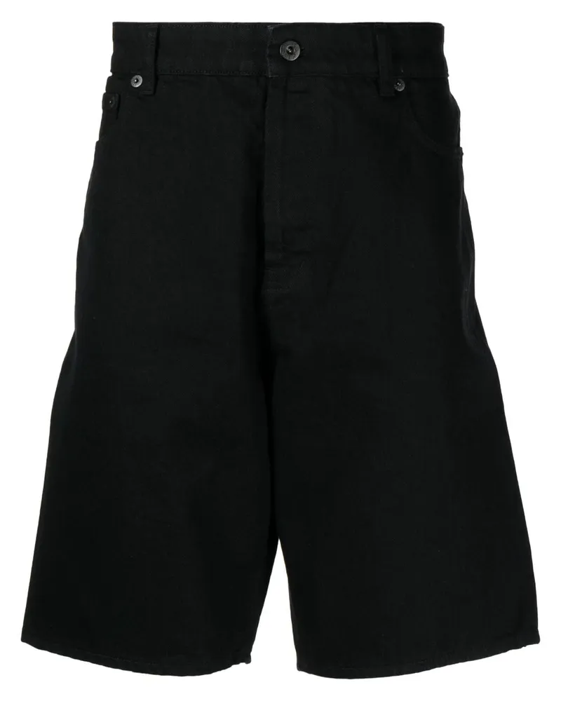 Kenzo Bermudas mit Logo-Patch - Schwarz Schwarz