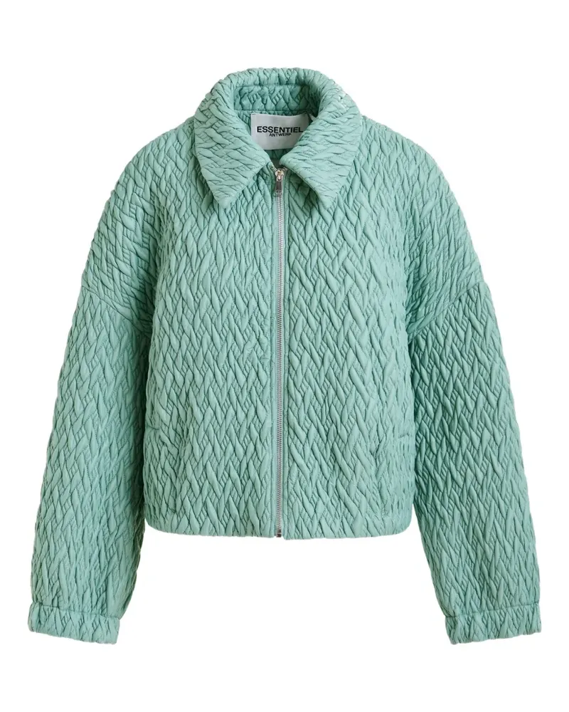 Essentiel Gesteppte Jacke mit Reißverschluss - Grün Grün