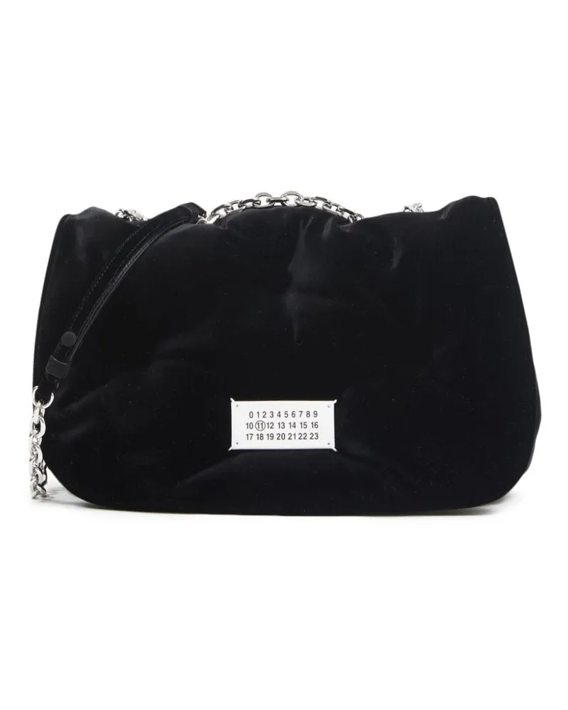 Maison Margiela Mittelgroße Glam Slam Schultertasche - Schwarz Schwarz