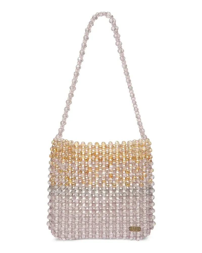 0711 Mark Schultertasche mit Perlen - Rosa Rosa