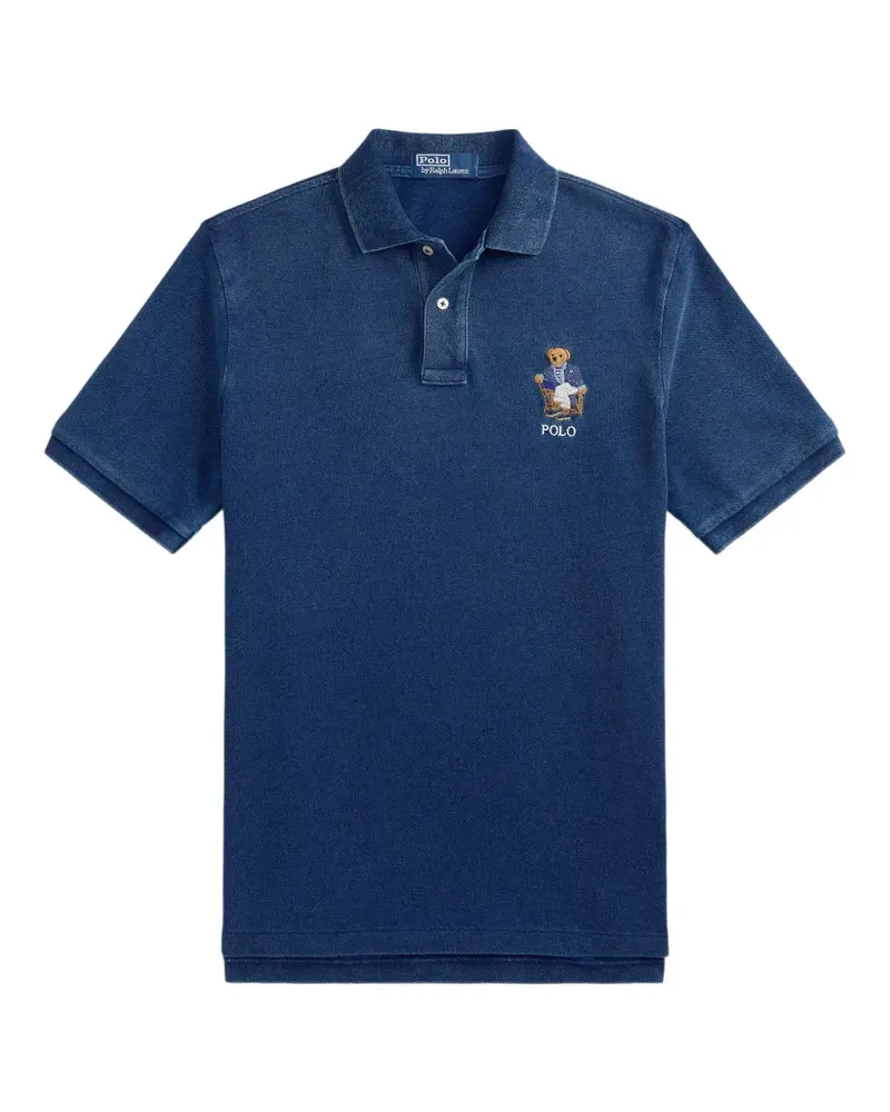 Ralph Lauren Poloshirt mit Polo Bear - Blau Blau