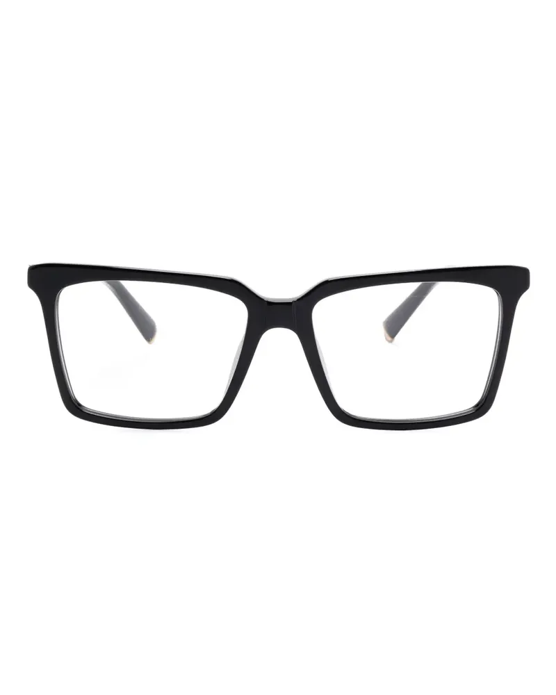 Miu Miu Brille mit Oversized-Gestell - Schwarz Schwarz