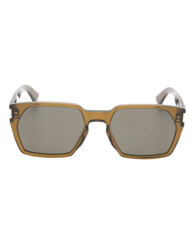 Saint Laurent SL 894 geometric-frame sunglasses - Braun Braun