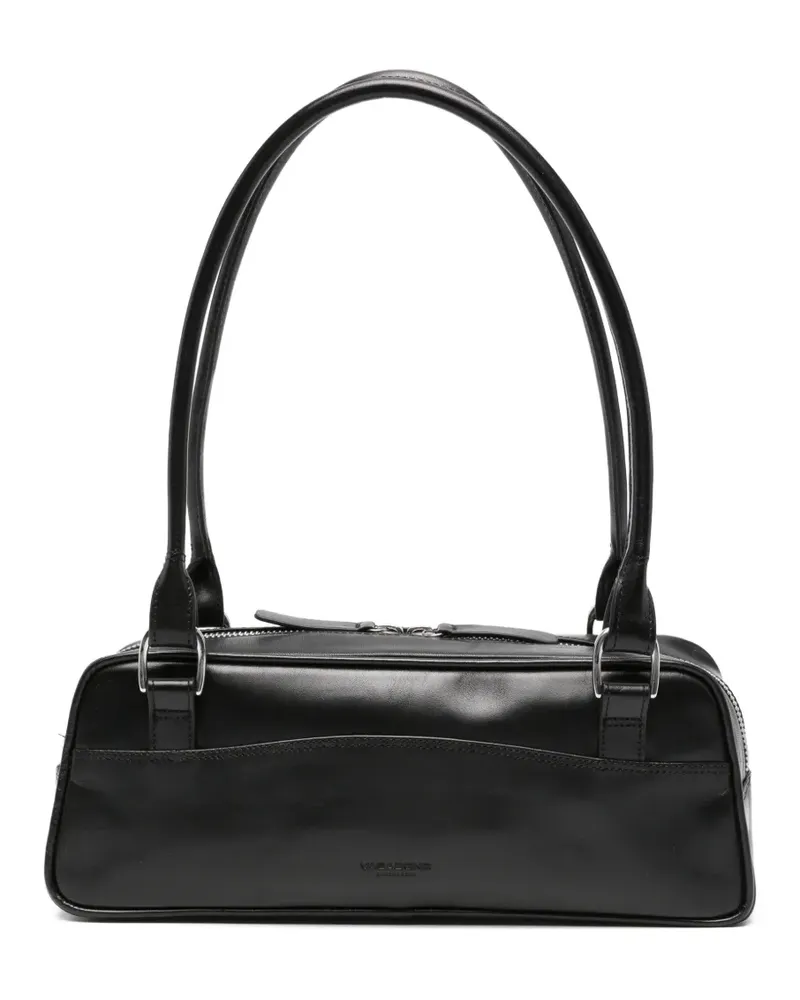 Vagabond mini Nomi logo-debossed leather shoulder bag - Schwarz Schwarz