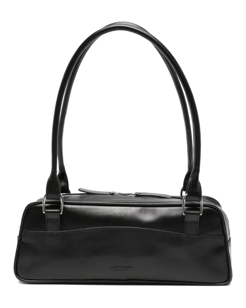 Vagabond mini Nomi logo-debossed leather shoulder bag - Schwarz Schwarz