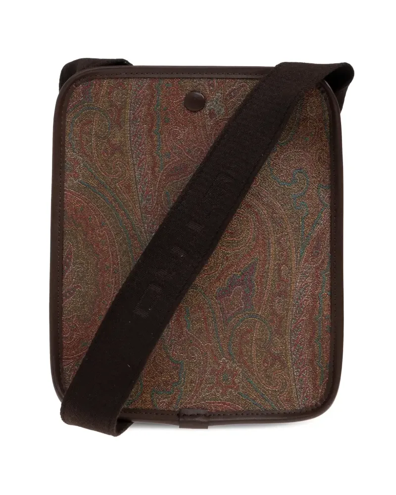 Etro Schultertasche mit Paisleymuster - Braun Braun
