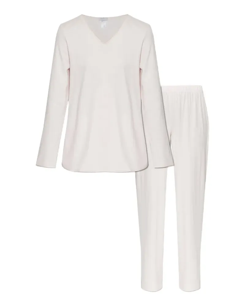 Hanro V-neck pyjama set - Rosa Rosa