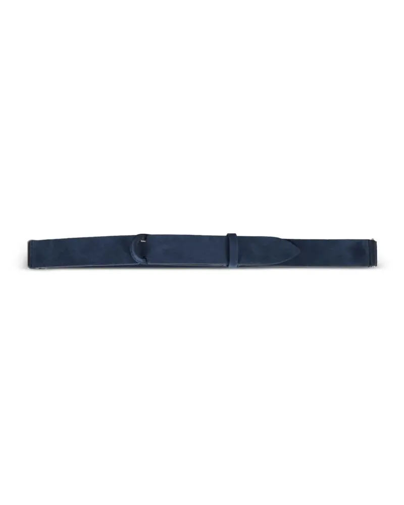 Orciani Gürtel aus Wildleder - Blau Blau