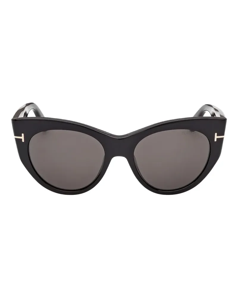 Tom Ford Cat-Eye-Sonnenbrille - Schwarz Schwarz