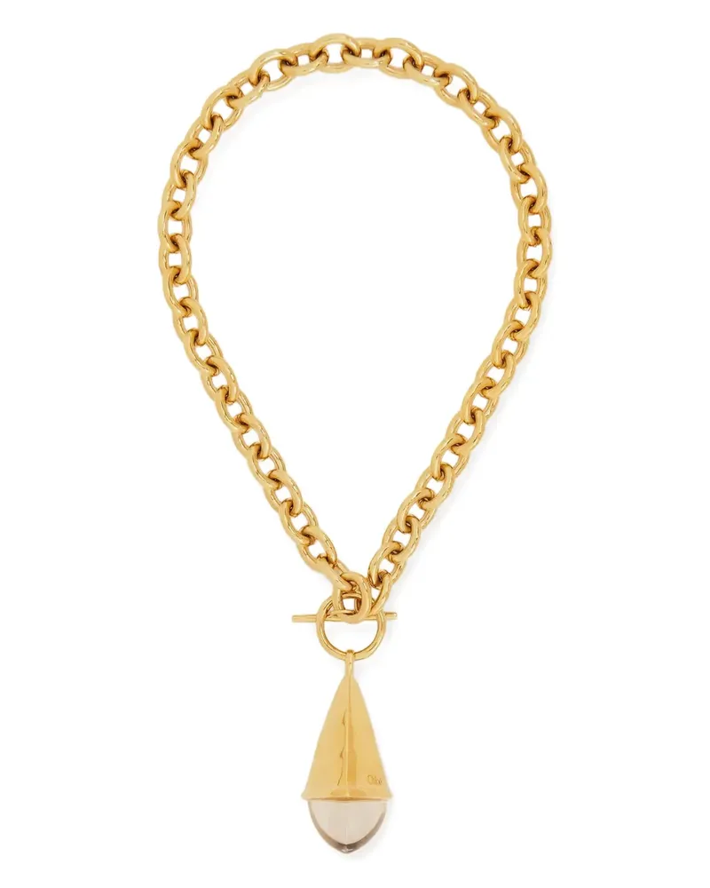Chloé The  Prism Halskette mit T-Riemen - Gelb Gelb