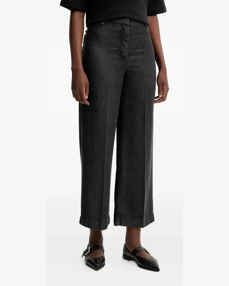 Sessùn Klassische Cropped-Hose - Schwarz Schwarz