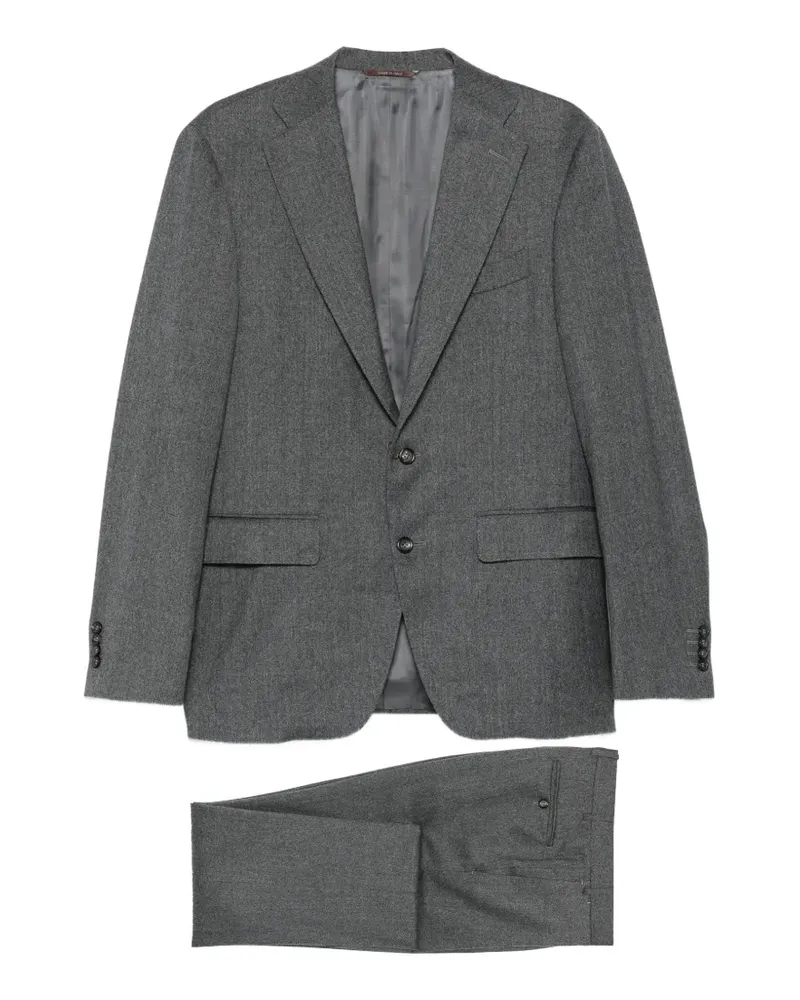 Canali Einreihiger Anzug - Grau Grau