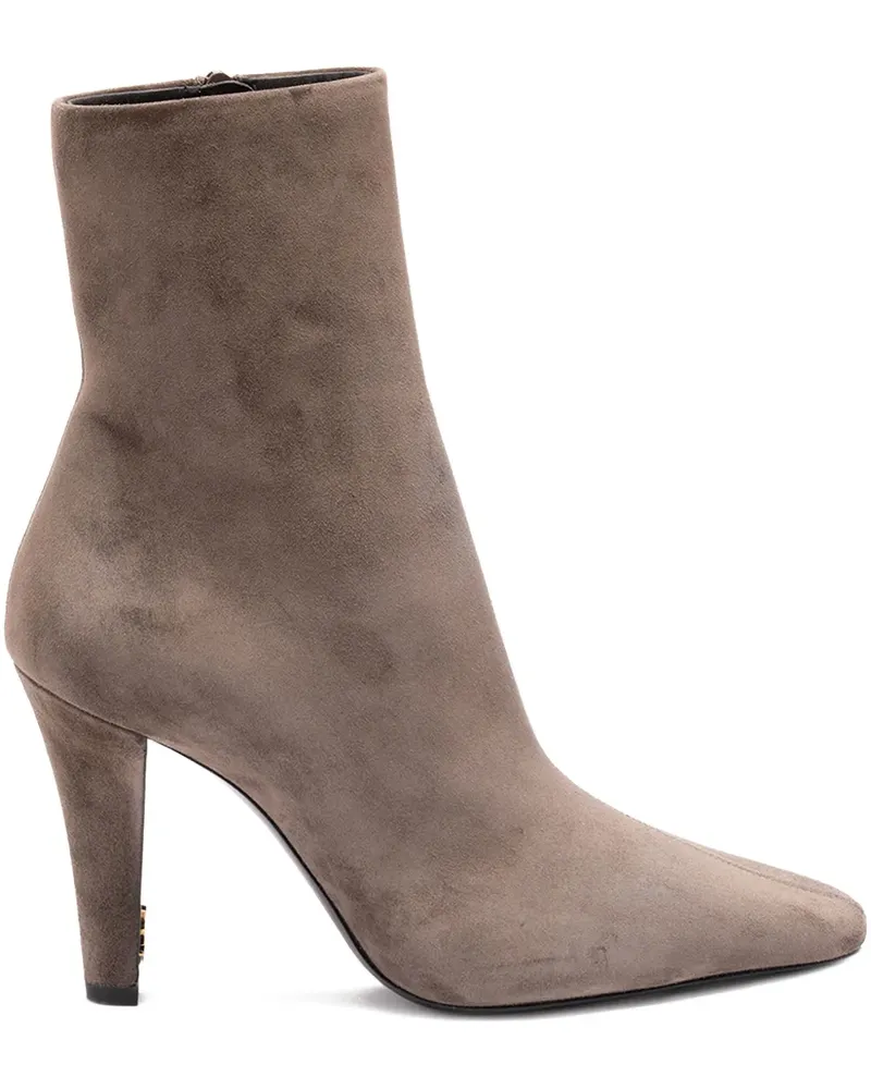 Saint Laurent Stiefel mit spitzer Kappe - Grau Grau