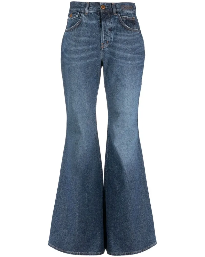 Chloé Hoch sitzende Schlagjeans - Blau Blau