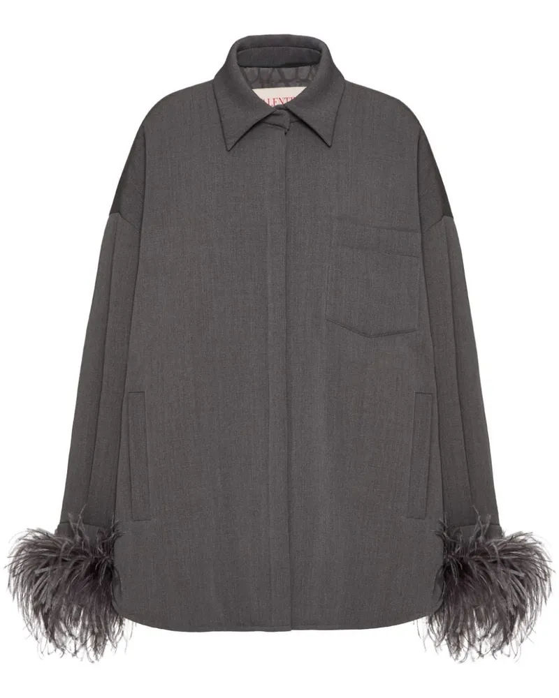 Valentino Garavani Active Hemd aus Gabardine - Grau Grau
