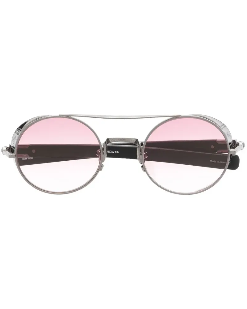 MATSUDA Runde M3128 Sonnenbrille - Schwarz Schwarz