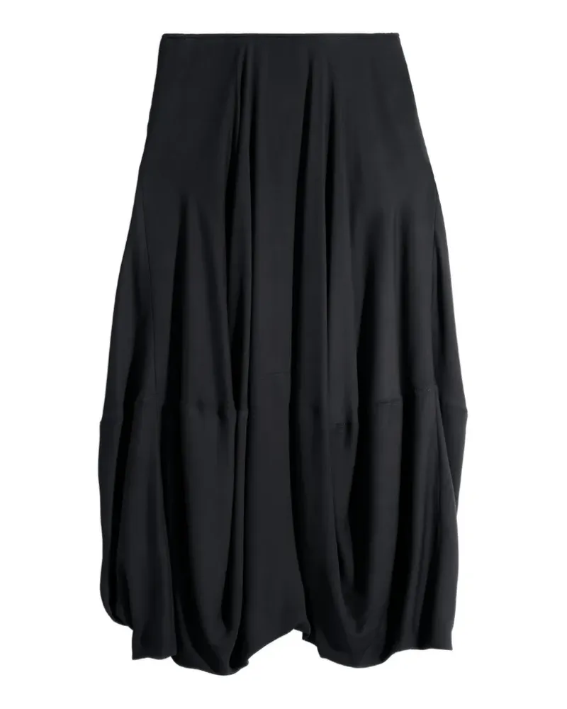 Christophe Lemaire Rock aus Krepp - Schwarz Schwarz