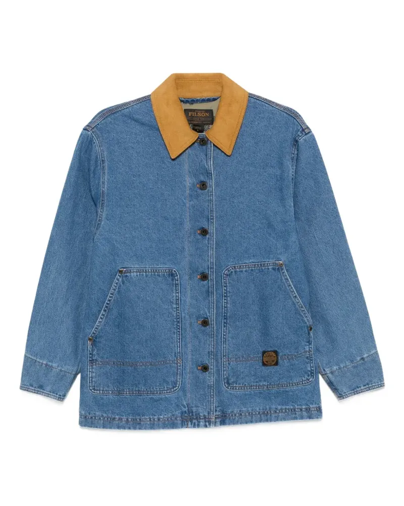 Filson patch-pocket denim jacket - Blau Blau