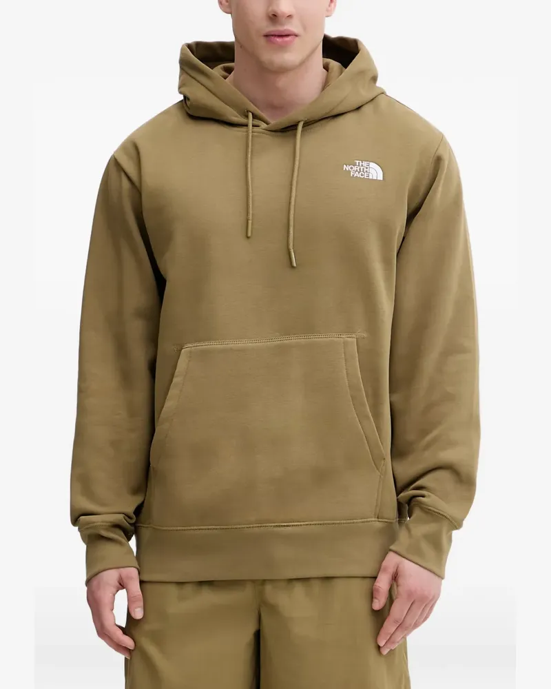 The North Face logo-print drawstring hoodie - Nude Nude