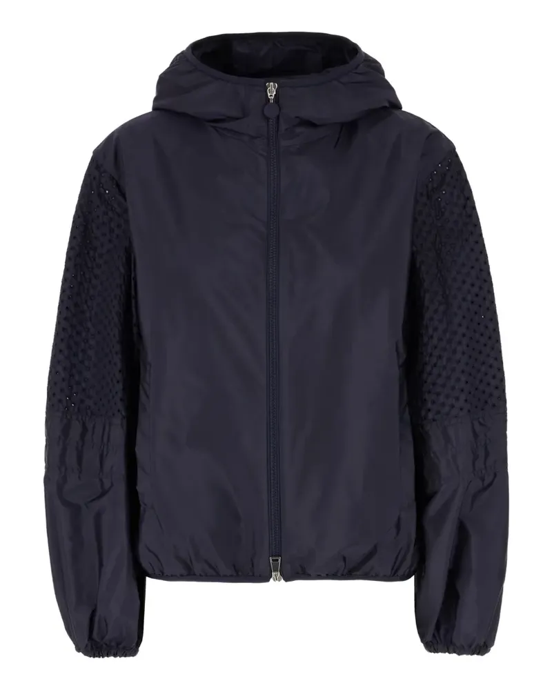 Moncler pierced nylon jacket - Blau Blau