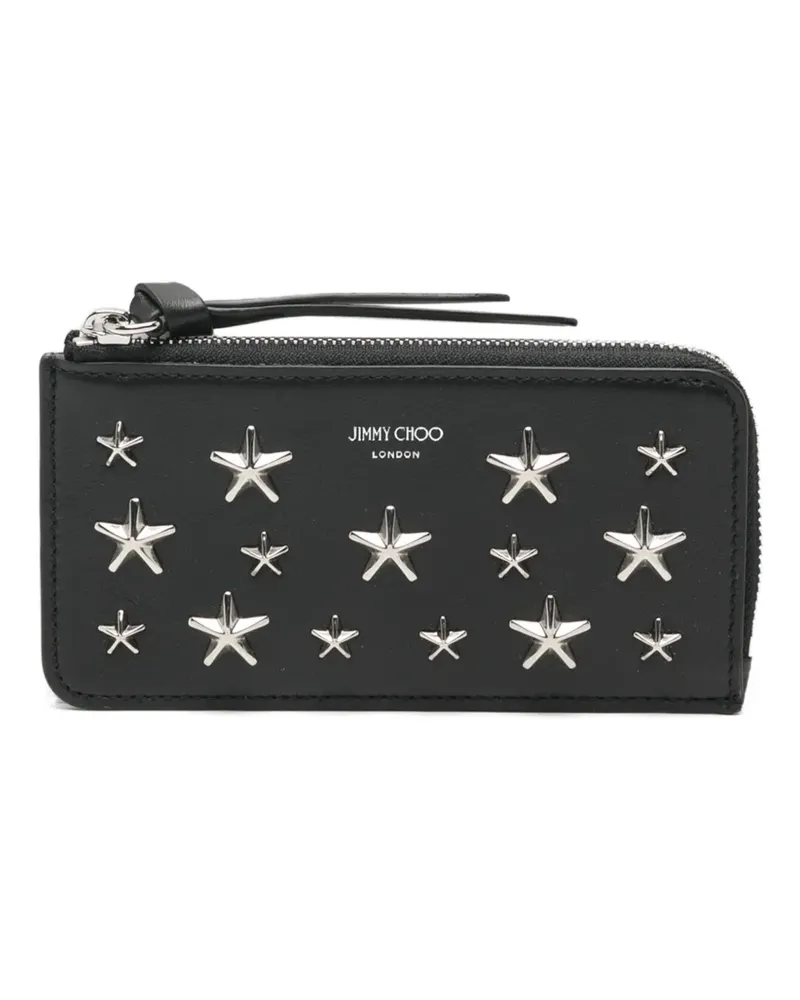 Jimmy Choo Kartenetui mit Nieten - Schwarz Schwarz