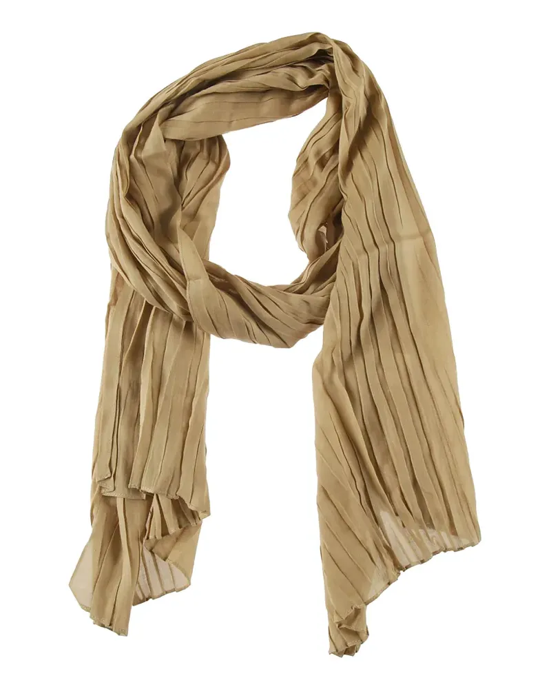 Fabiana Filippi pleated scarf - Braun Braun