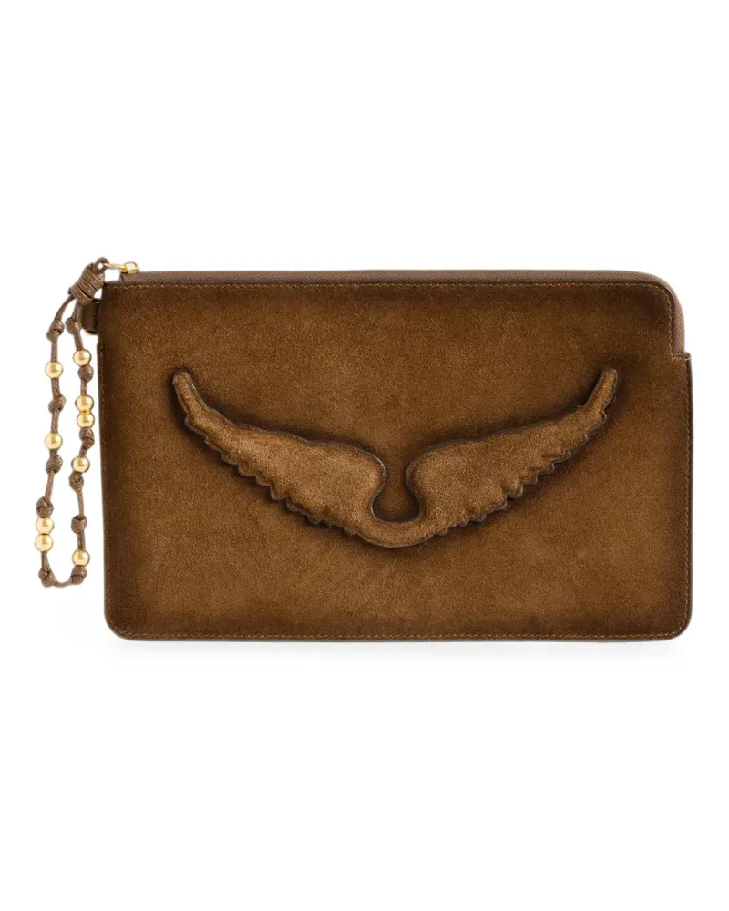 Zadig & Voltaire Angel Clutch - Braun Braun