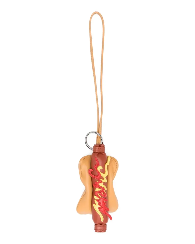 Marc Jacobs hot-dog leather keyring - Braun Braun