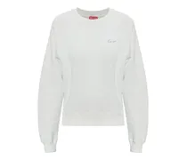 Sweatshirt mit Logo-Stickerei - Weiß