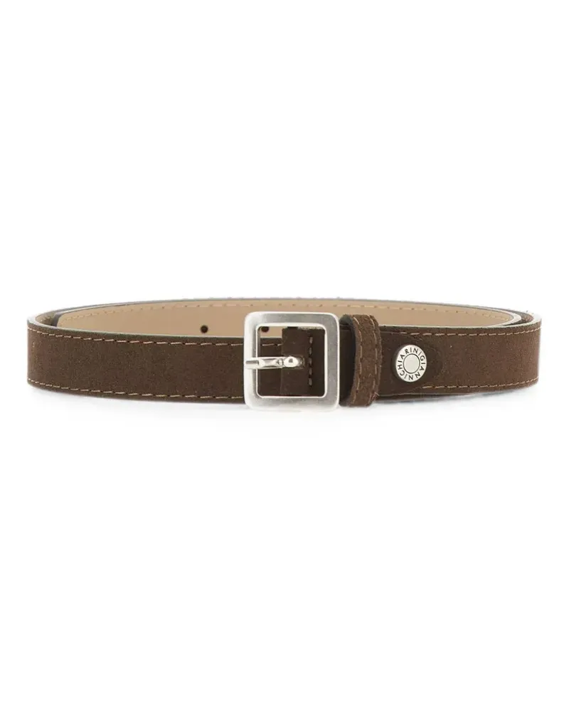 Gianni Chiarini calf suede buckle-fastening belt - Braun Braun