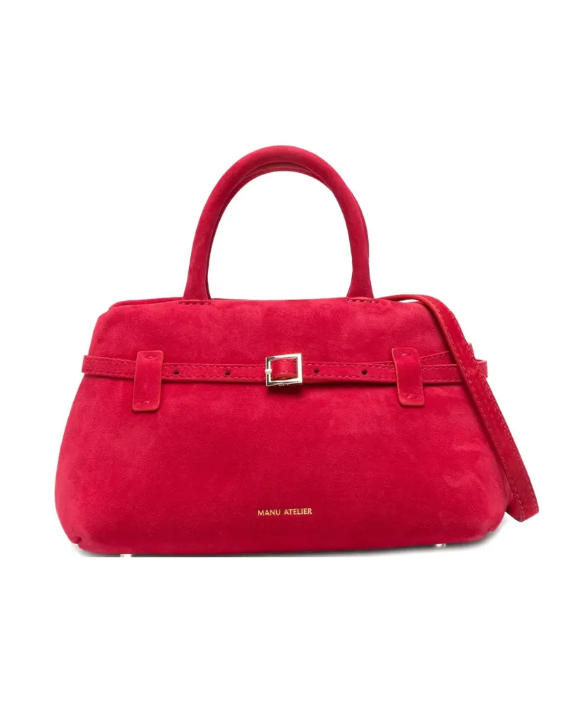 Manu Atelier Le Cambon Tote Bag aus Wildleder - Rot Rot