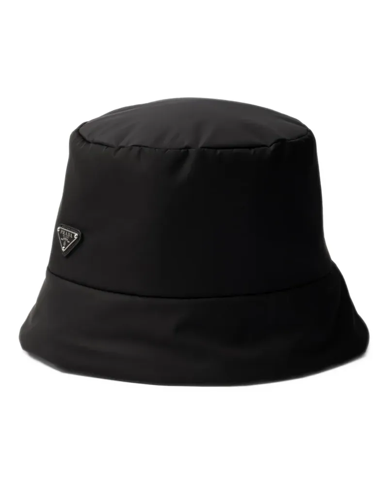 Prada Fischerhut aus Re-Nylon - Schwarz Schwarz