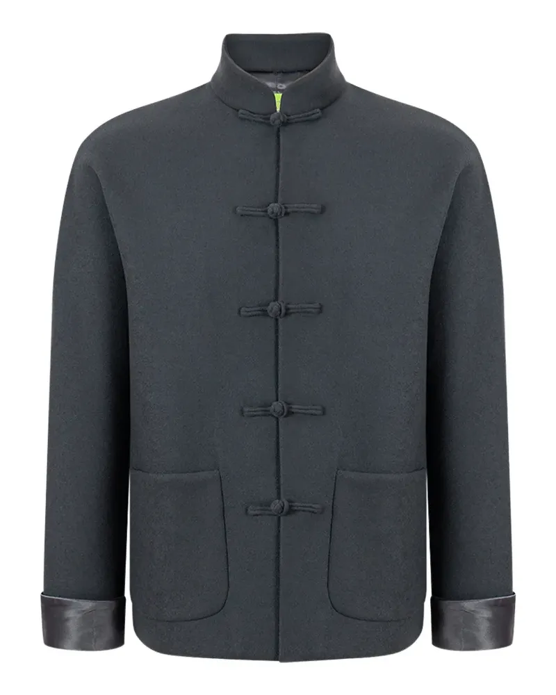 Shanghai Tang Tang frog-fastening jacket - Grau Grau