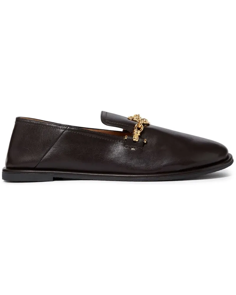 Stella McCartney Loafer mit Zierkette - Braun Braun