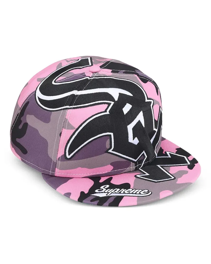 Supreme Being x New Era Chicago White Sox Baseballkappe mit Camouflage-Print - Rosa Rosa